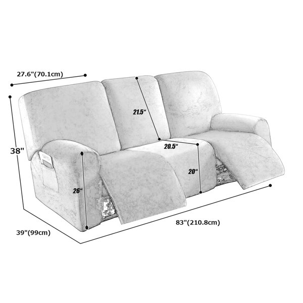 Everly Quinn Box Cushion Recliner Slipcover & Reviews Wayfair